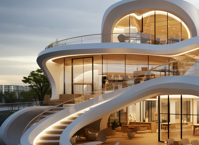 Contemporary architectural landmark designed by Emsquare